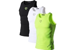 jeansian Men's Sports Breathable Wicking Vest Tee Sleeveless Tank Tops Summer Running Training LSL3306