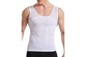 HANERDUN Camiseta Reductora Compresión Fajas Moldeadora Alta Elasticidad para Comprimir Pecho Abdomen y Cintura