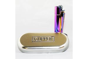 Clipper Zapalniczka, Glacier Ice kolory tęczy, w puszce/pudełku na prezent od Clipper