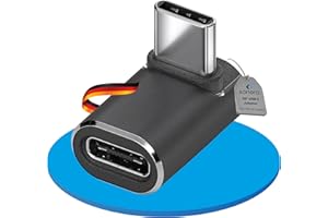 Sonero Wtyczka USB-C do gniazda USB-C kątowego 90° (1 sztuka), adapter, adapter USB-C 40 Gbps, 240 W, 8K60Hz, aluminiowa obudowa, czarna