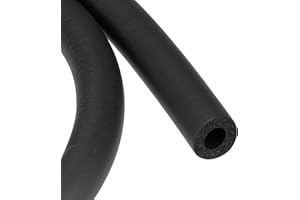 TOP-VIGOR Mango de tubo de espuma de 10 mm de diámetro interior de 5 mm de grosor, 1,5 m, color negro, antideslizante, para fitness, herramientas de soporte de mango