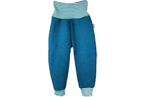 Lilakind“ Woll Babyhose Kinderhose Winter-Hose Pumphose Wollwalk Grau Fuchsia Petrol Aqua Marine Braun Rostrot Grün Caramel Gr. 62/68-122/128 - Made in Germany