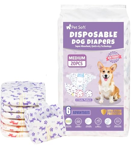 Lot De 3 Culottes Réutilisables Pour Chienne En Chaleur Ou Incontinente - Taille L, Absorbantes Et Lavables - 5