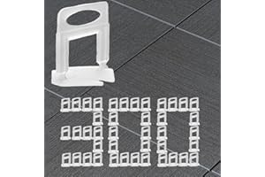 Aisamco 300 clip di livellamento per piastrelle, distanziatori per piastrelle 1 mm, clip per sistema di livellamento di piastrelle