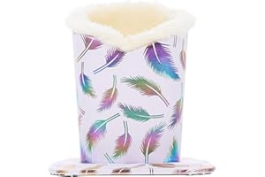 USHOBE Boîte En Cuir Base De Lunettes Lunettes De Soleil Stand Support Magnétique Verre Debout Bureau Lunettes Présentoir Lunettes À Double Foyer Titulaire Titulaire D'Affichage De