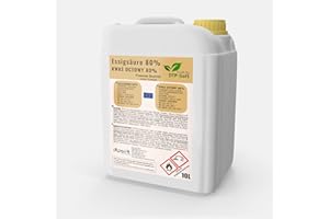 DTP-SOFT 10 l d'acide acétique 80% - essence de vinaigre de qualité supérieure 10 litres | acide acétique 10l 80%
