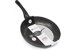 ALLESKEN Patelnia indukcyjna 28 cm – Ilag Basic patelnia nieprzywierająca do wszystkich rodzajów kuchenek – patelnia powlekana z uchwytem odpornym na wysokie temperatury – aluminiowa patelnia indukcyjna