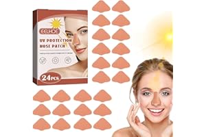 ANLOXIMT 24Pcs Sun Protection Nose Patch UV-Schutz Nose Patch Nose Sun Protection UV Nose Guards für Brillen Sonnenschutz für alle Arten von Haut