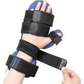 YiYame Hand Splint with Finger Support, Wrist and Finger Straightener to Relieve Stiffness, Adjustable for Left or Right Hand