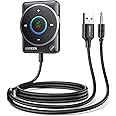 UGREEN Aux Bluetooth 5.4 Adapter for Car, Bluetooth Aux Receiver with Dual Connection, Noise Cancellation, Build-in Mic, 3.5mm Car Bluetooth Aux Adapter for Hands-Free Calls and Music Streaming
