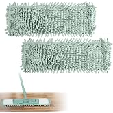 2 Pieces Mop Replacement Cover, Replacement Mop for Microfibre Mop Kit | 43 x 13 cm Replacement Mop Pad, Microfibre Mop Repla