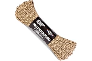Atwood Rope MFG 550 Paracord 100 Feet 7-Strand Core Parachute Cord (Rattler)