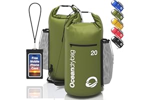 OCEANONLINESTORE Oceandrybag - Waterproof Dry Bag Backpack - Floating Dry Sack Portable for Kayaking, Beach, Rafting, Boating, Hiking, Camping, Fishing with Waterproof Phone Case