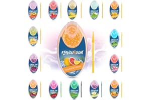 Flavouroom - Premium Kapseln 100er Set | DIY passion fruit Aroma-Filter für unvergesslichen Flavour | inkl. Aufbewahrungsbox für die aromatischen Click Kugeln (Summer Fresh)