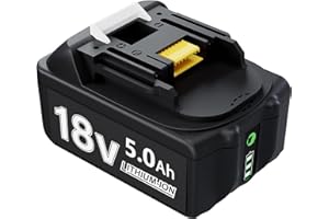 BATTOOL 18V 5.0Ah Battery for BL1850B BL1850 BL1840 BL1830B BL1830 BL1815 194205-3 194309-1 LXT400 Replacement Batteries 5000mAh with LED Indicator