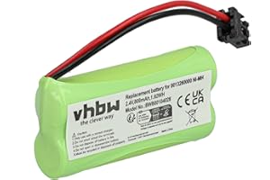 vhbw Ni-MH batería 800mAh (2.4V) para teléfono Fijo inalámbrico BT-800, BT184342, BT284342, BY0929, 2SNAAA70H-SX2F, 89-1335-00.