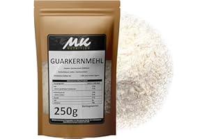 MK NUTRITION Guarkernmehl 250g Thickening Agent Binding Agent Guar Gum E 412 5000 cps