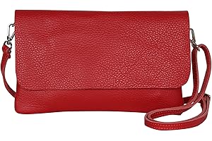 AMBRA MODA AmbraModa GLX11 – Bolso bandolera Carteras de mano clutch para mujer, de piel auténtica