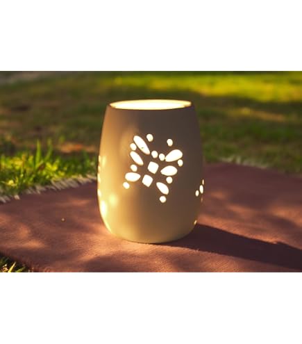 Solar-Windlicht Mit Schmetterling – Weißes Keramik-Leuchte Für Garten & Balkon, IP44, 8 H Leuchtdauer, Inkl. LED & Akku