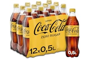 Coca-Cola Zero Lemon - fruchtiges Erfrischungsgetränk mit Zitronen-Geschmack - ohne Zucker und ohne Kalorien - koffeinhaltige