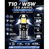 T10 W5W LED Ampul 12V Canbus Beyaz Işık Park Plaka Tavan Torpido Bagaj Lambası 1 ADET