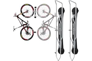 Steadyrack Bike Rack – Pivoting Mountain Bike Rack, Holds Up to 35 kg, Fits 20"-29" Wheels, 2.1"-2.8" Tyres, Foldable Wall Mount for Space-Saving Bicycle Storage