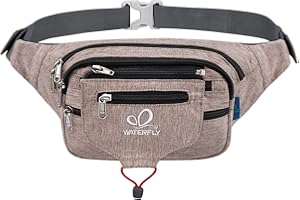 WATERFLY Bauchtasche Gürteltasche Damen und Herren Sport Hüfttasche für Laufen Fitness Joggen Wandern Khaki