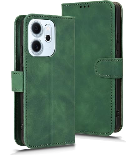 Étui Portefeuille Pour Oppo Reno 14F / 14 FS - Cuir PU, Protection RFID, Support Intégré, 3 Emplacements Cartes - Bleu Clair - 2
