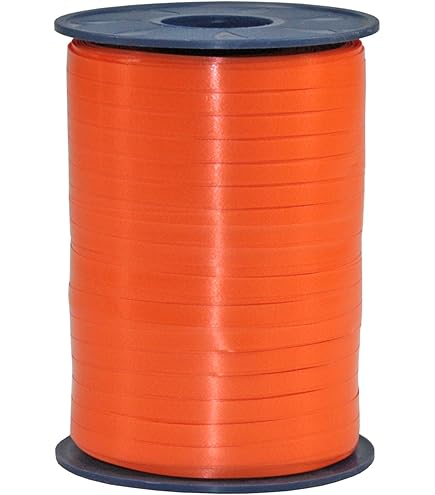 Raffia lint oranje 5 mm rol (200 meter