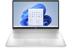 HP Laptop 17-cn1000sl Notebook, Intel Core i5-1155G7, RAM 8 GB, SSD 512 GB, Grafica Intel Iris Xe, Windows 11 Home, Display 17.3" FHD IPS Antiriflesso, HP Fast Charge, USB, HDMI, Argento