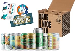 HAPPYBEER Craft Beer Paket Dose alkoholfrei - 10 internationale alkoholfreie Premium Biere, Bier Geschenke für Männer, Bier Geschenk, Craftbeer Geschenk Paket