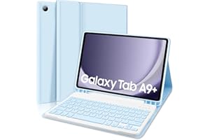 AGARELE Etui z klawiaturą do Samsung Galaxy Tab A9+/A9 Plus 2023 11 cali, błękitne