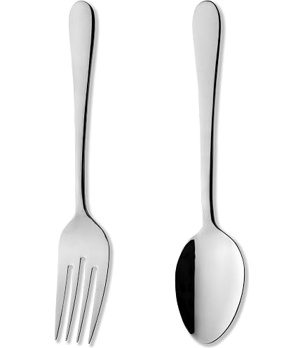 Set De Service Mepra Unika 2 Pièces - Cuillère Et Fourchette Inox 18/10 Brillant