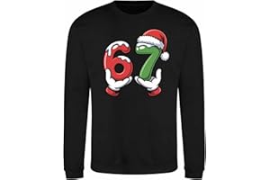 FULLY MERCHED Santa Says Six Seven Sweatshirt – Funny Christmas Dance Top for Adults and Kids