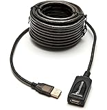 BlueRigger USB 2.0 Type A Male to A Female Active Extension/Repeater Cable (32 Feet / 10 Meters)