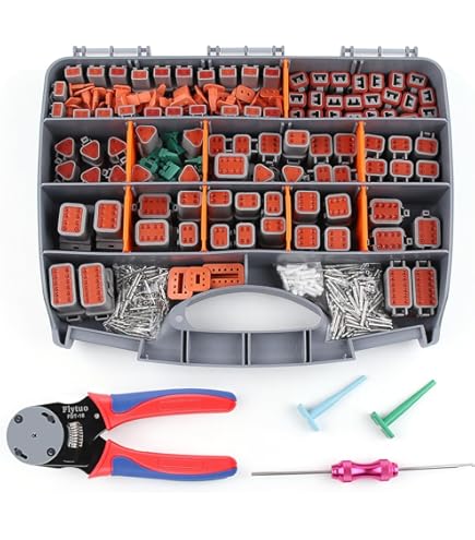 Capicorda Terminali Da Crimpare, Connettori Elettrici Piatti Kit, 1050 Pezzi Capicorda Piatta, Maschio E Femmina Con Manicotto Isolante, Terminali A Crimpare Kit, Capicorda Elettrici Connettori - Foto 4