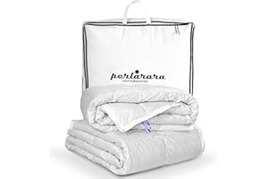 PERLARARA Piumino Letto Piazza e Mezza 4 Stagioni, 100% solo Piumino, Auril 720 (2 Piumini) 200x215 cm Maxi, Piumone Piuma d'Oca per tutte le stagioni