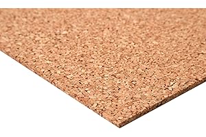 acerto 30024 Panneau de liège de haute qualité 50 x 100 cm 6 mm * Élastique * Exempt de substances nocives * Antistatique | Convient comme panneau d'affichage sous-couche artisanale pour maquette