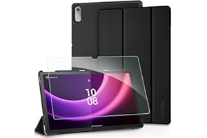 EasyAcc Etui do Lenovo Tab P11 (2. generacji) 11,5 cala TB350FU/TB350XU 2022 z folią ochronną, ultra cienkie etui z funkcją stojaka, funkcja Auto Sleep Wake Up, czarne