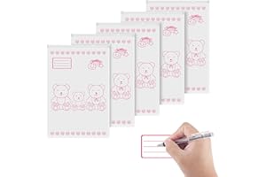 Leenou 12 Bustine Corredino Neonato Sacchetti, Buste Ospedale Cambio Trasparenti con Cursore, per Nascita, Sigillate PE Glassato Borsa Orso, idea regalo (34 * 24 cm)