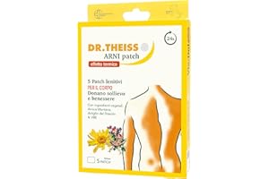 DR.THEISS Dr Theiss Arni-Patch - Cerotti per i Dolori Effetto Termico (Confezione da 5) con Arnica e Artiglio del Diavolo per Trattamento di Dolori Articolari e Muscolari, a Cervicale, Schiena o Pancia