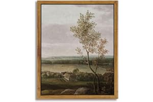 InSimSea Gerahmte Leinwanddrucke, Wandkunst, Heimdekoration, Blick auf das Land, Gemälde für Wanddekorationen, rustikale Wanddekoration für Schlafzimmer, Badezimmer, Wandkunst, Bauernhaus-Dekor, 20 x
