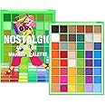 UCANBE Nostalgic Green Eyeshadow Palette - 48 Bright Bold Color Highly Pigmented Eye Shadow, Velvety Smooth Texture Matte Shimmer Glitter Eye Makeup Palletes