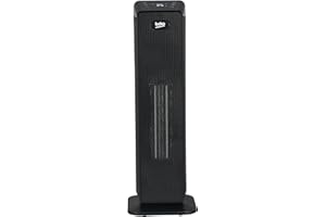 BEKO Termoventilatore a torre con telecomando RHP7120B, Potenza 2000W, Tecnologia ceramica, 4 modalità, protezione da surriscaldamento