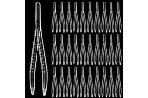 COLEXY Pinzette in Plastica, Tick Remover,50 pezzi Pinzette Sterili, Pinza per Zecche,Pinzetta per Rimozione Zecche,per Artigianato,Medicazione,Garza,Laboratorio,Scuola, Scienze Elementari