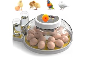 TRIWIND Chicken Egg Incubator for Hatching Eggs 18-60 Automatic Turning with Humidity Control and Display, Humidity Temperature Control, Egg Candle, Incubator for hatching Chicken Duck Quail Pigeon