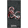 Character World Official Dungeons & Dragons Official Beach Towel | Dungeon Design | Super Soft Feel Cotton | Perfect The Home, Bath, Beach & Swimming Pool,One Size 140cm x 70cm
