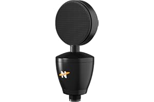 N NEAT MICROPHONES NEAT Worker Bee II - Cardioid Medium Diaphragm Condenser Microphone with Internal Capsule Shock Mount, for Recording, Podcasting, Streaming, and Gaming, XLR Output - Black