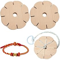 Lot De 10 Disques En Bois Pour Tressage De Bracelets/colliers - Ø 8cm, Pour Débutants, Loisir Créatif DIY