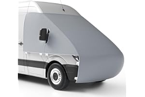 Btstil Abdeckung Frontscheibe Kompatibel with Wohnmobil FIAT Ducato ab 2006-2024, 600D Oxford Vliesstoff Wohnmobil Frontschutzplane, Anti-Kondensation im Winter und Sonnenschutz Im Sommer
